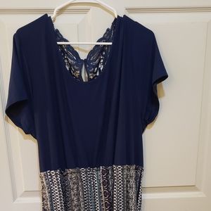 Plus Size 2X NAVY BLUE Jumpsuit